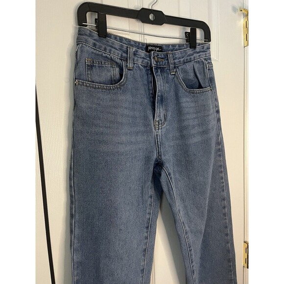 Nasty Gal High Rise Straight Leg Jeans UK Size 6 - Picture 2 of 10